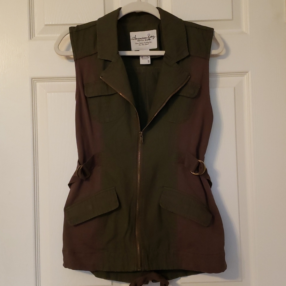 Zippered Long Vest